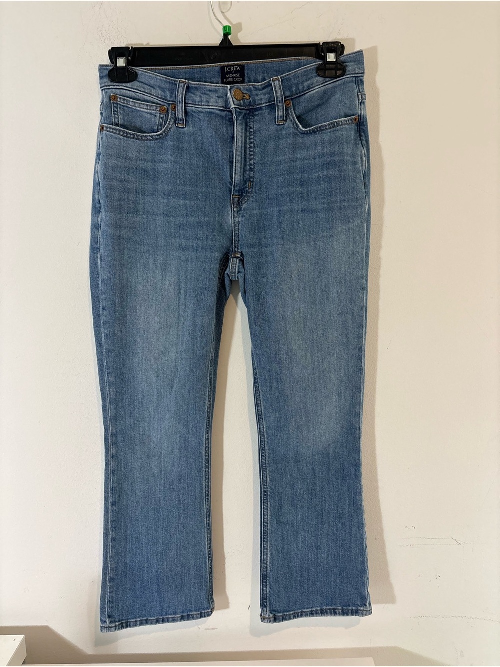 J.Crew Women Size 28 Mid Rise Flare Crop Jean Casual Denim Pants
